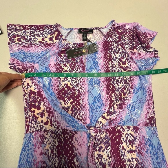 C.Wonder Christian Siriano Women’s Purple Hi-Low Printed Dress Size M - Picture 10 of 12